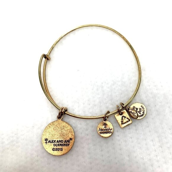 Alex and Ani It's Not A Sprint It's A Marathon Charm Bracelet - 2"- 3.5" - Picture 2 of 2
